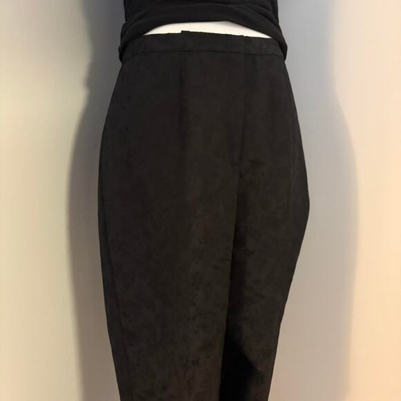 REQUIREMENTS Black Jacquard Trousers – Size 10 - Picture 2 of 5